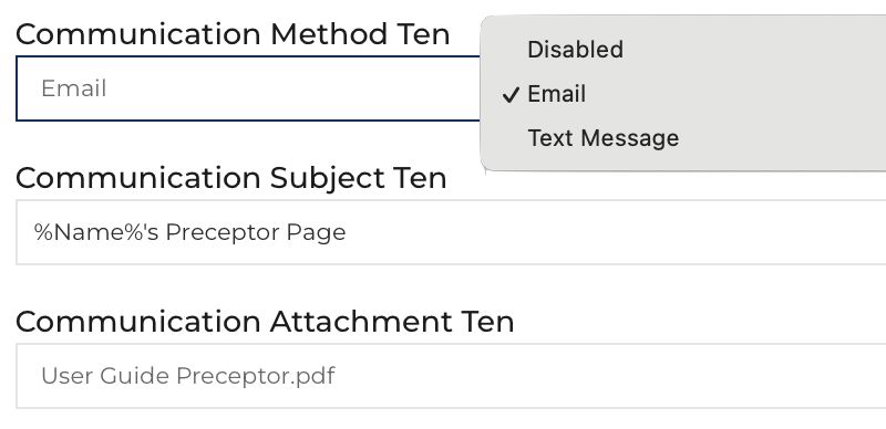 Configure Communication Method