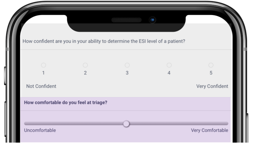 Example Likert/Range Questions