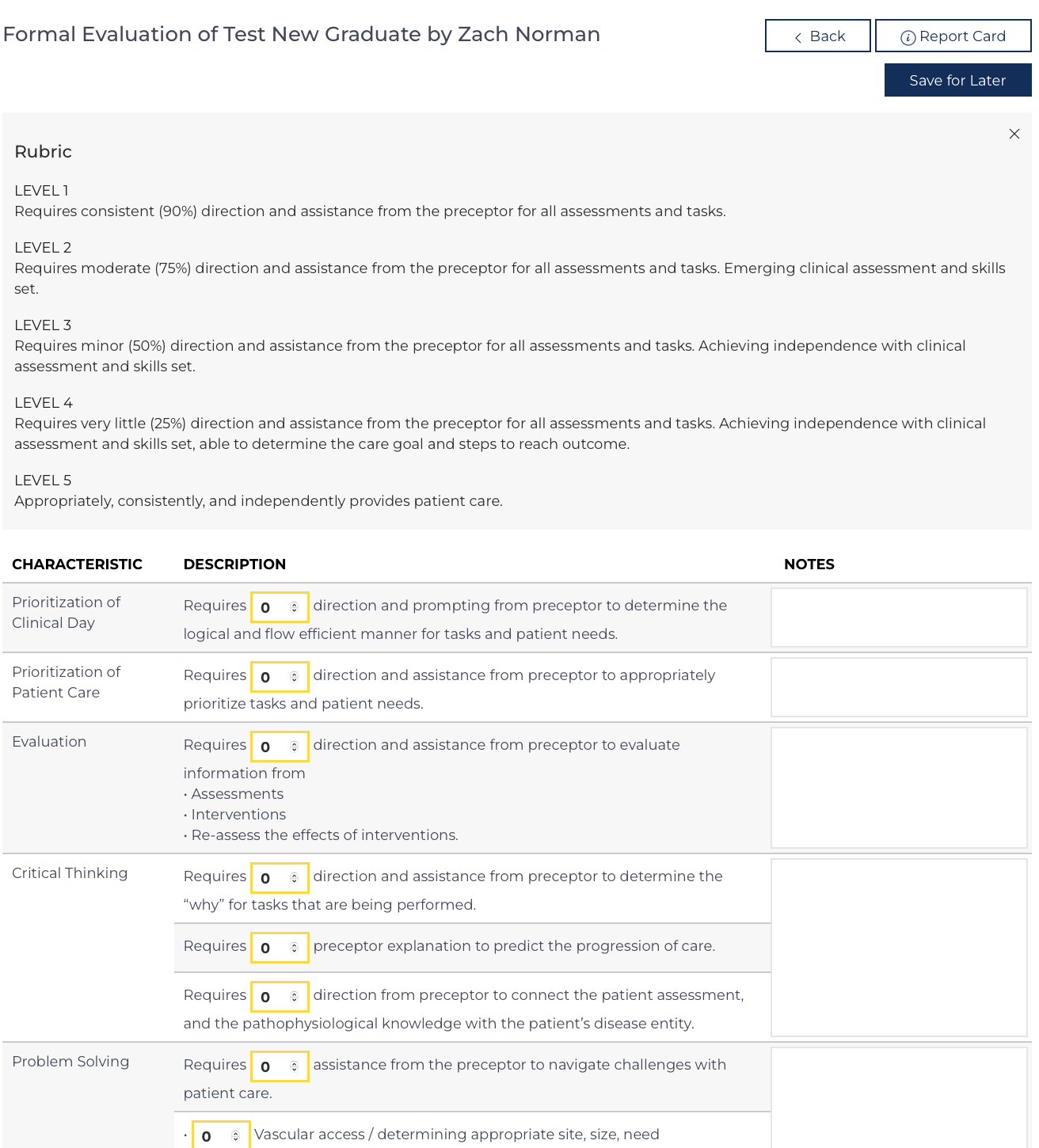 2. Formal Evaluation